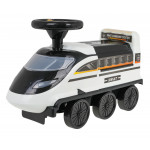 Detské odrážadlo vláčik 2v1 – čierne parkovisko pre policajtov